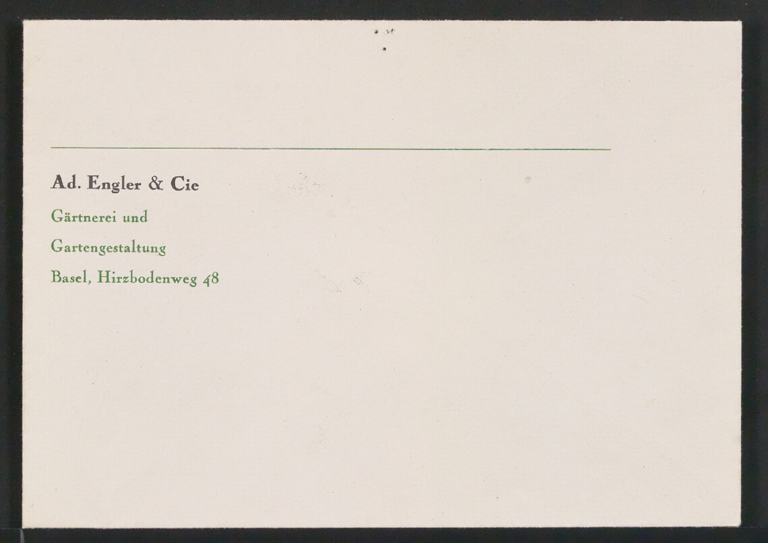 Briefbogen, Rechnungsvordruck und Briefumschläge für Ad. Engler & Cie — Blatt 3