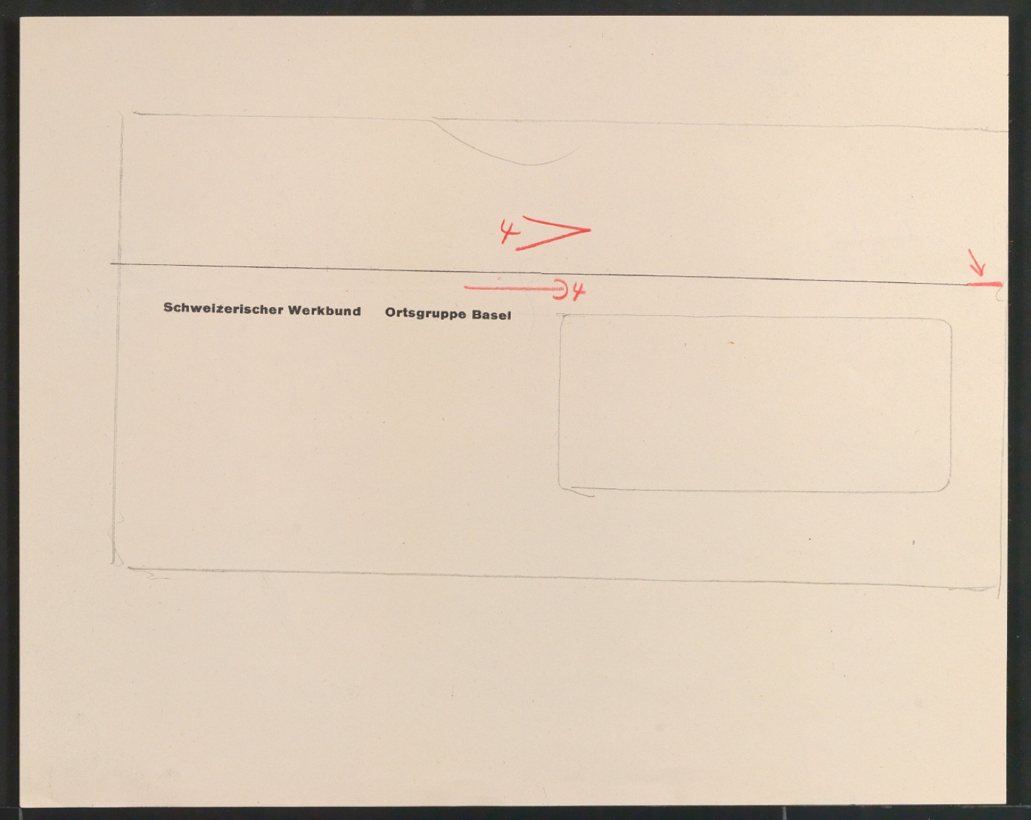 Entwürfe und Probedrucke vom Corporate Design für den Schweizerischen Werkbund, Ortsgruppe Basel — Blatt 3