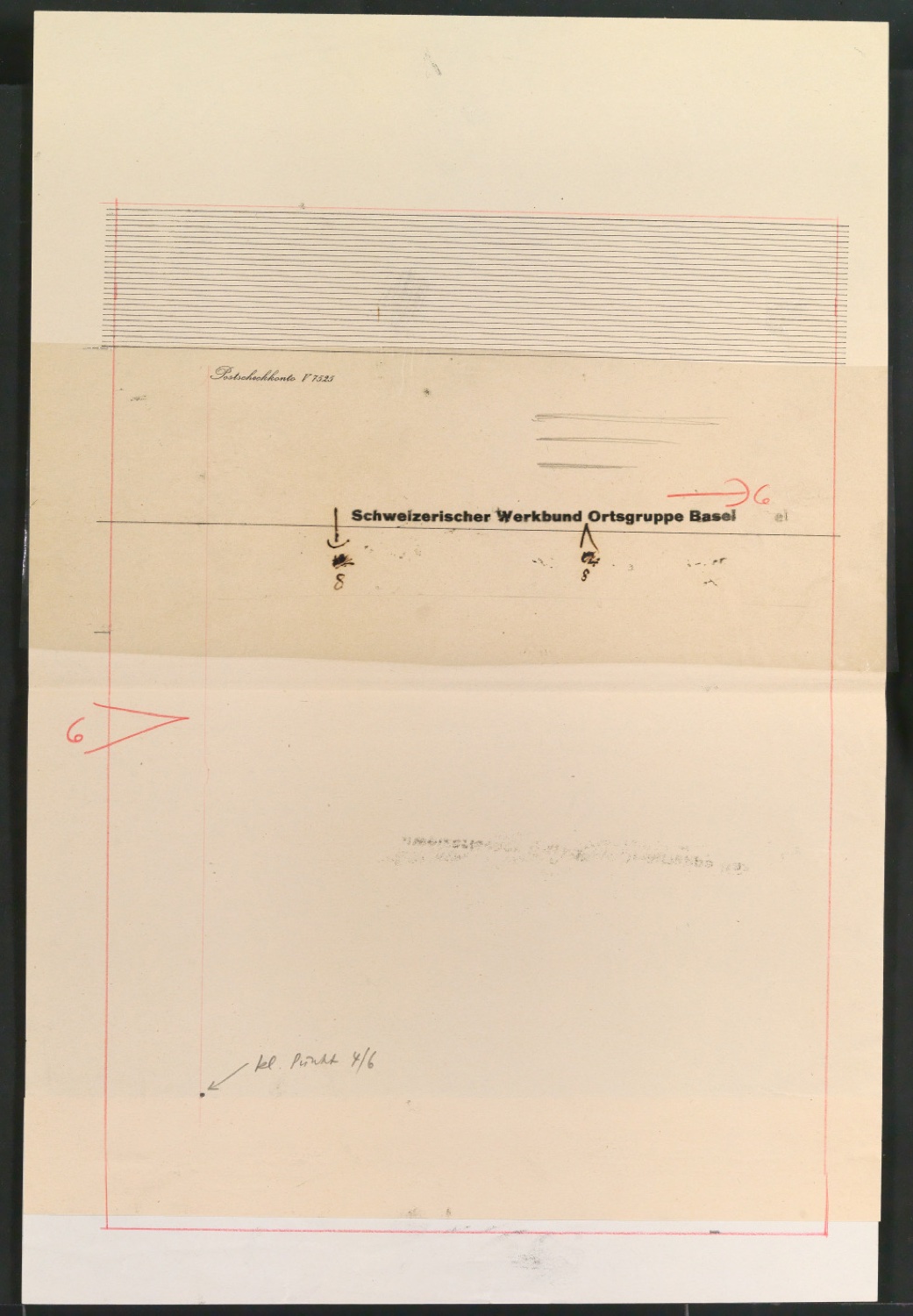 Entwürfe und Probedrucke vom Corporate Design für den Schweizerischen Werkbund, Ortsgruppe Basel — Blatt 15