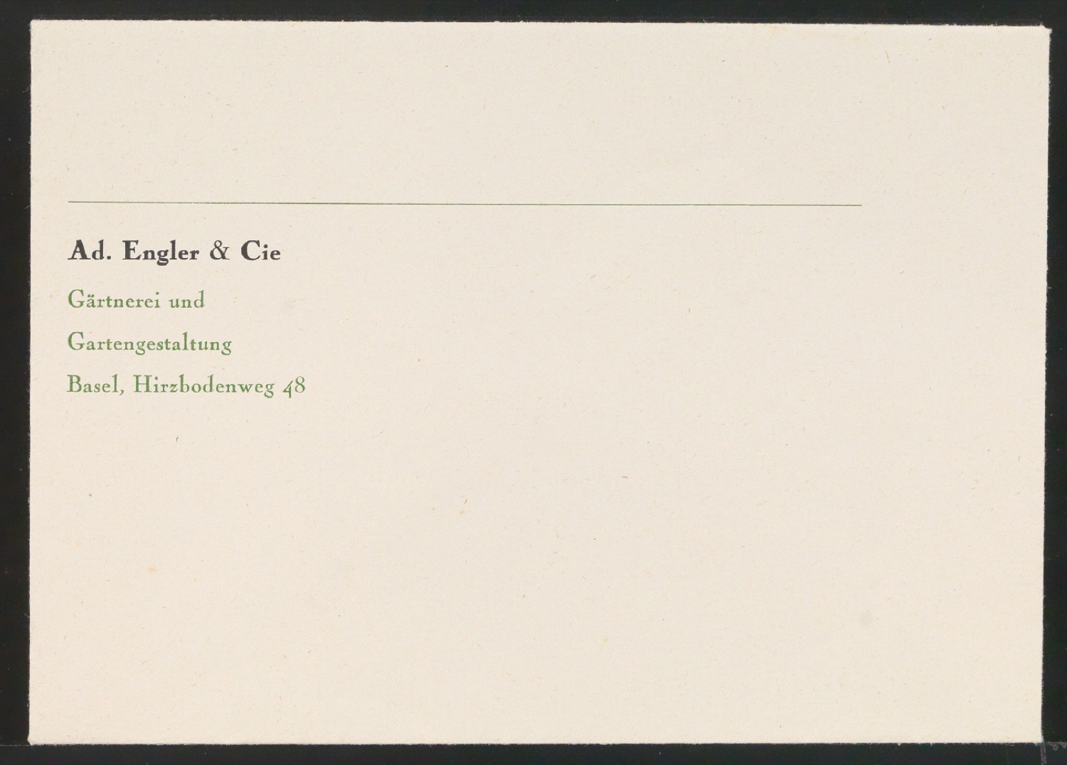 Briefbogen, Rechnungsvordruck und Briefumschläge für  Ad. Engler & Cie — Blatt 3