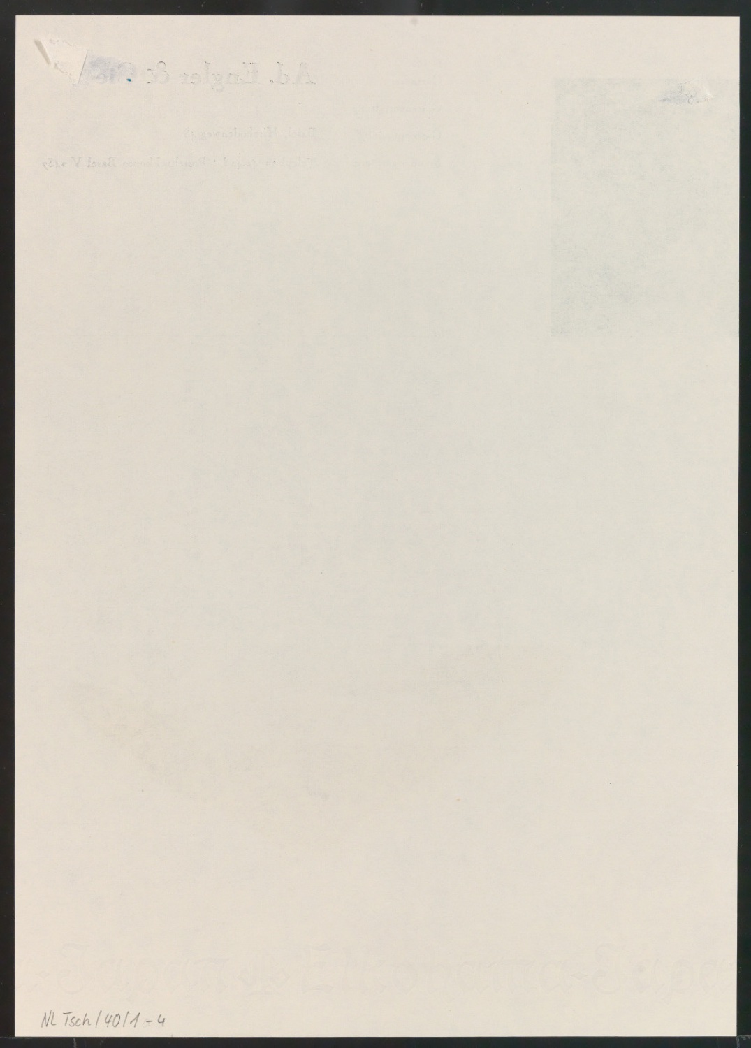 Briefbogen, Rechnungsvordruck und Briefumschläge für  Ad. Engler & Cie — Blatt 8