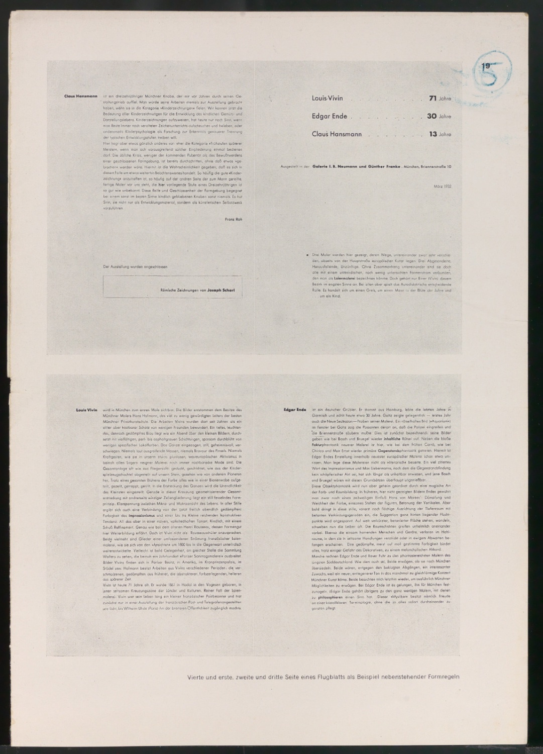 Druckfahne für Typographische Gestaltung — Blatt 9