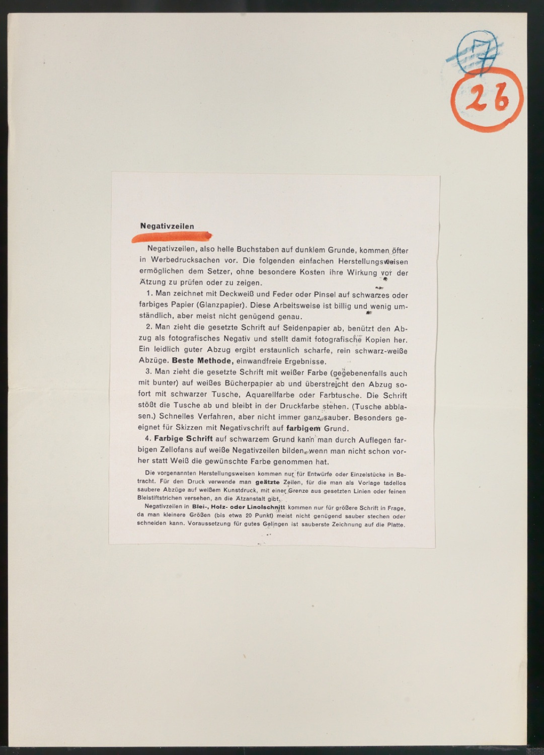 Druckfahne für Typographische Gestaltung — Blatt 13