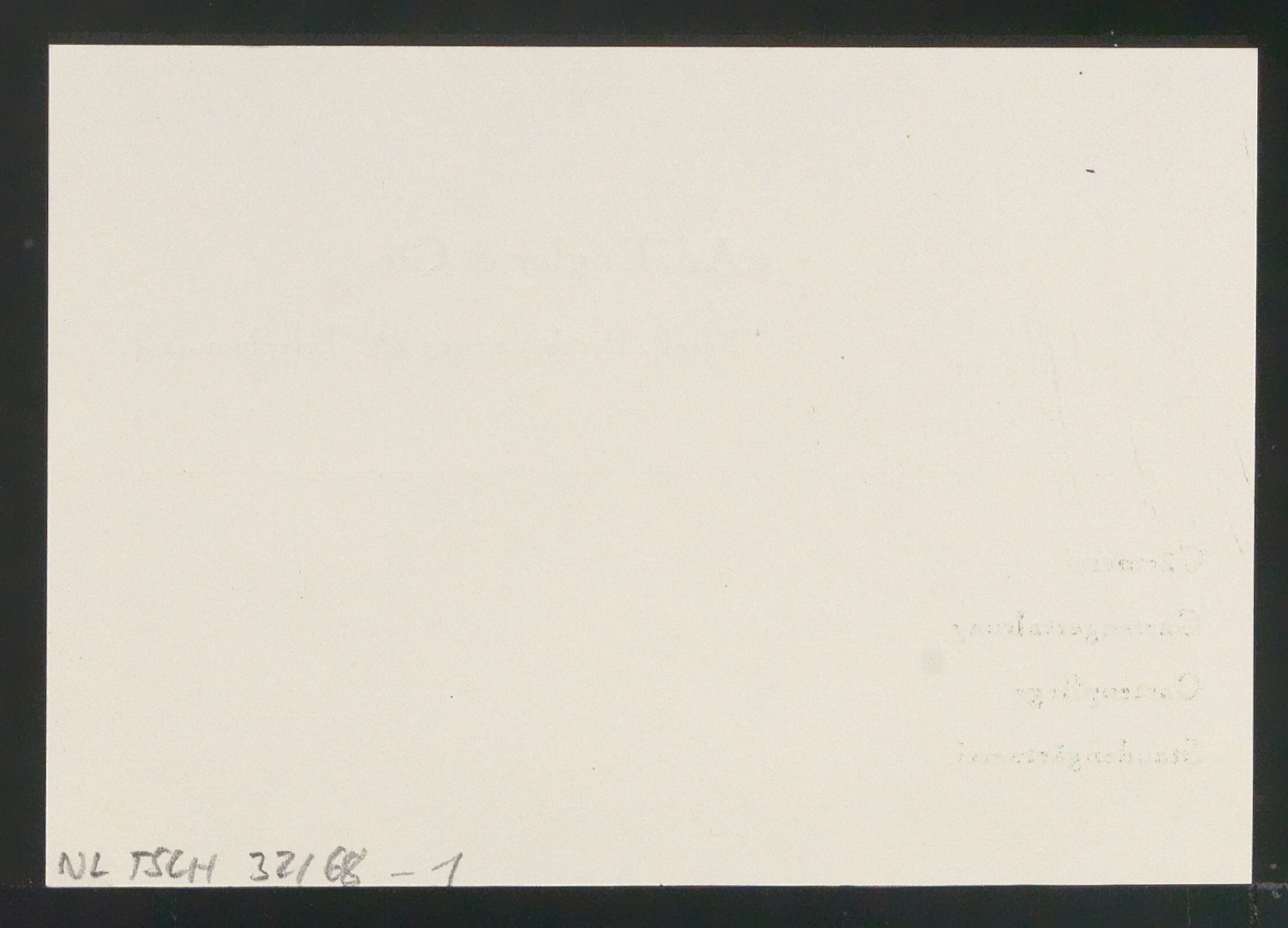 Visitenkarte Ad. Engler & Cie — Blatt 2
