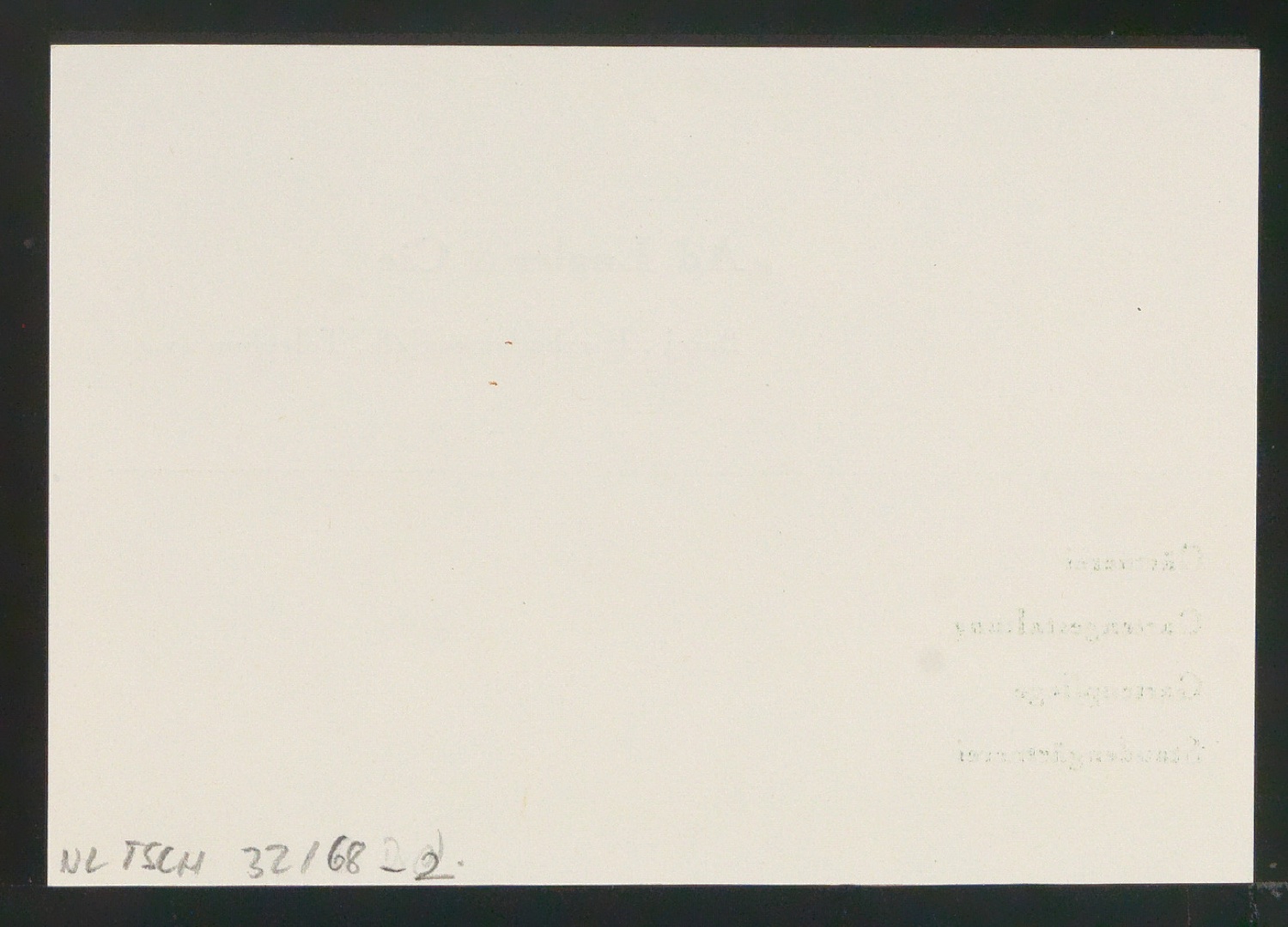 Visitenkarte Ad. Engler & Cie — Blatt 4
