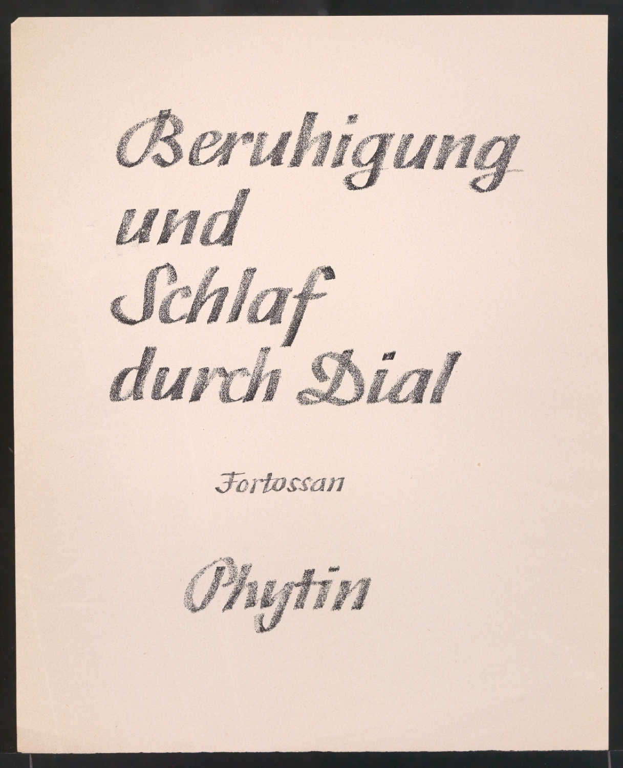 Probedrucke von Handzetteln für die Ciba — Blatt 3