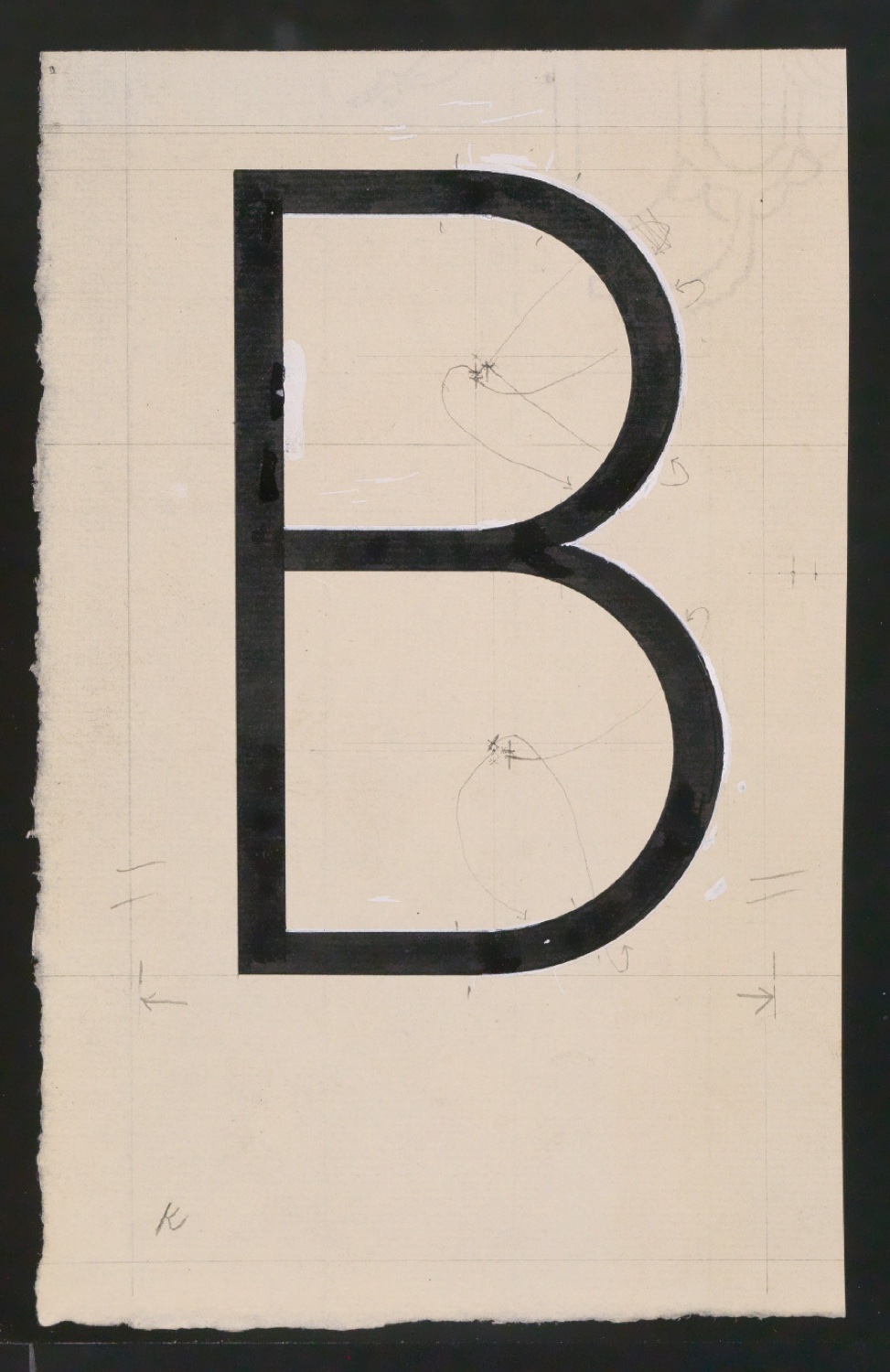 Entwurfszeichnungen Uhertype Magere Grotesk — Blatt 11
