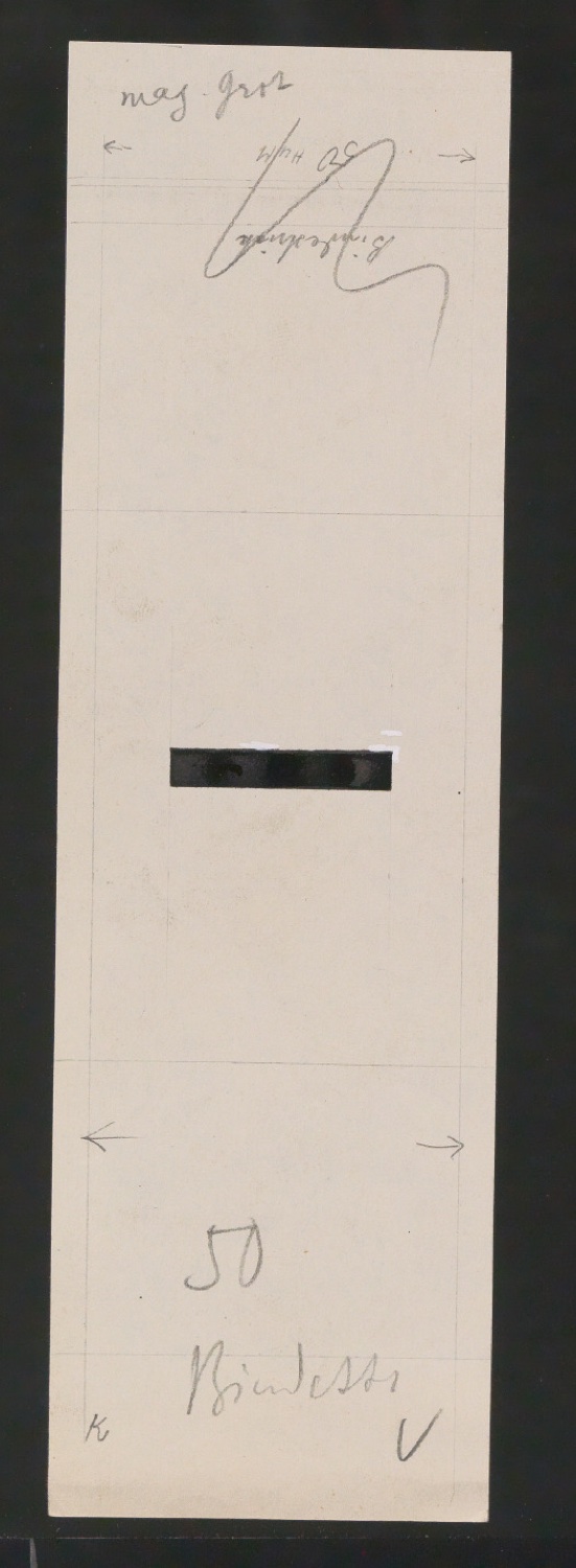 Entwurfszeichnungen Uhertype Magere Grotesk — Blatt 25