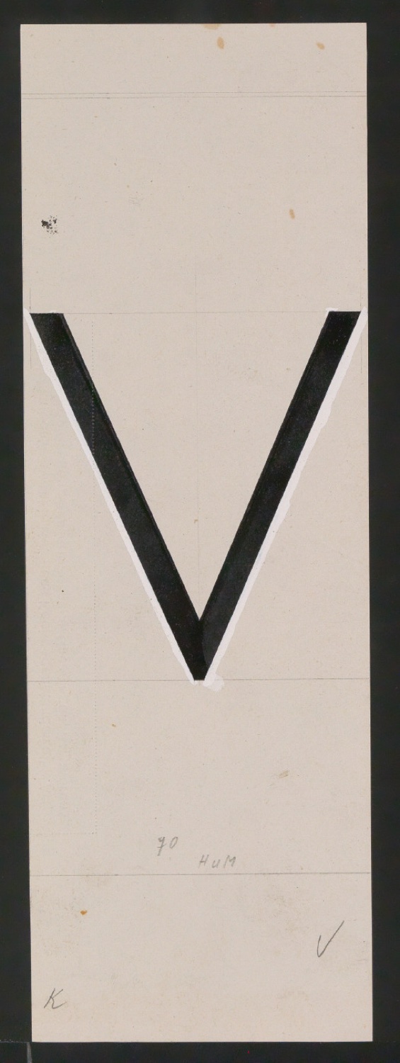 Entwurfszeichnungen Uhertype Magere Grotesk — Blatt 29