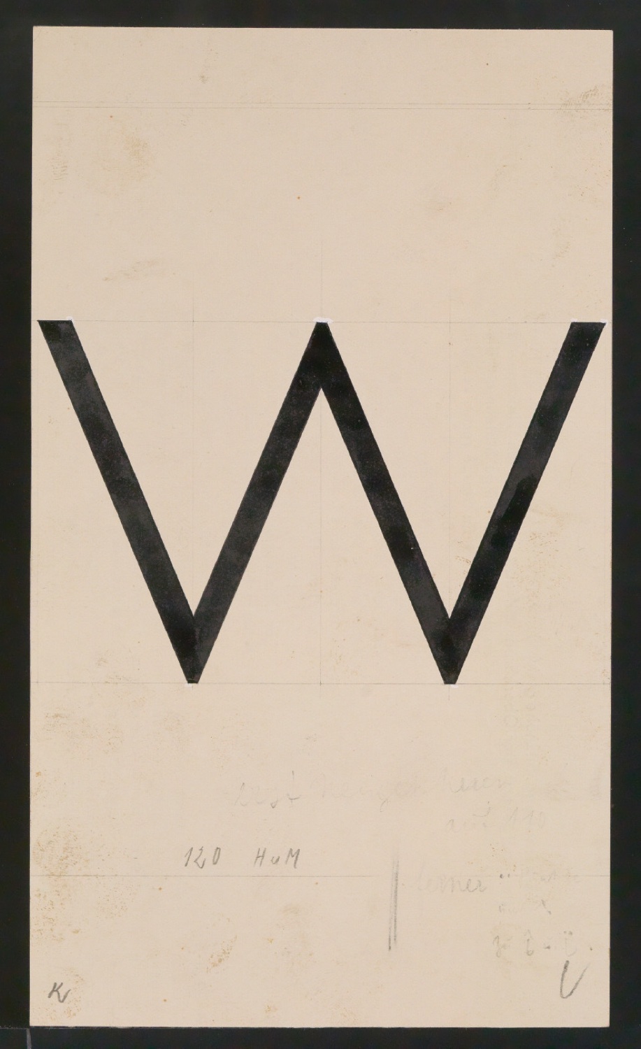 Entwurfszeichnungen Uhertype Magere Grotesk — Blatt 31
