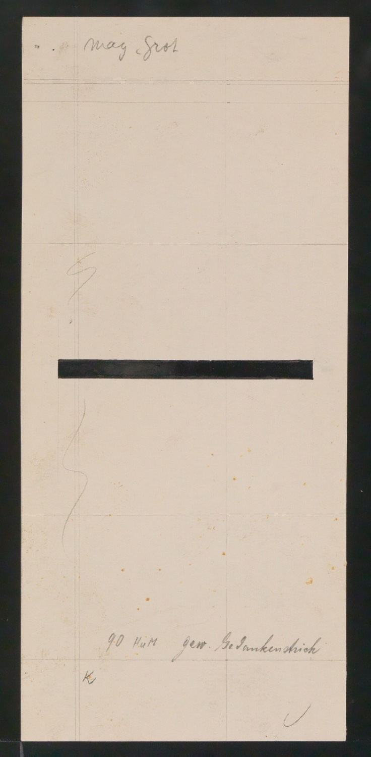 Entwurfszeichnungen Uhertype Magere Grotesk — Blatt 41