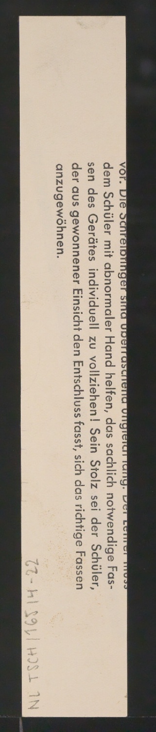Entwurfszeichnungen Uhertype Magere Grotesk — Blatt 44