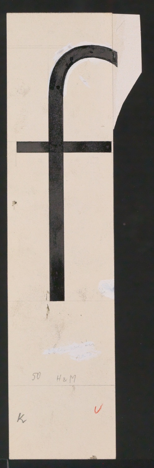 Entwurfszeichnungen Uhertype Magere Grotesk — Blatt 73