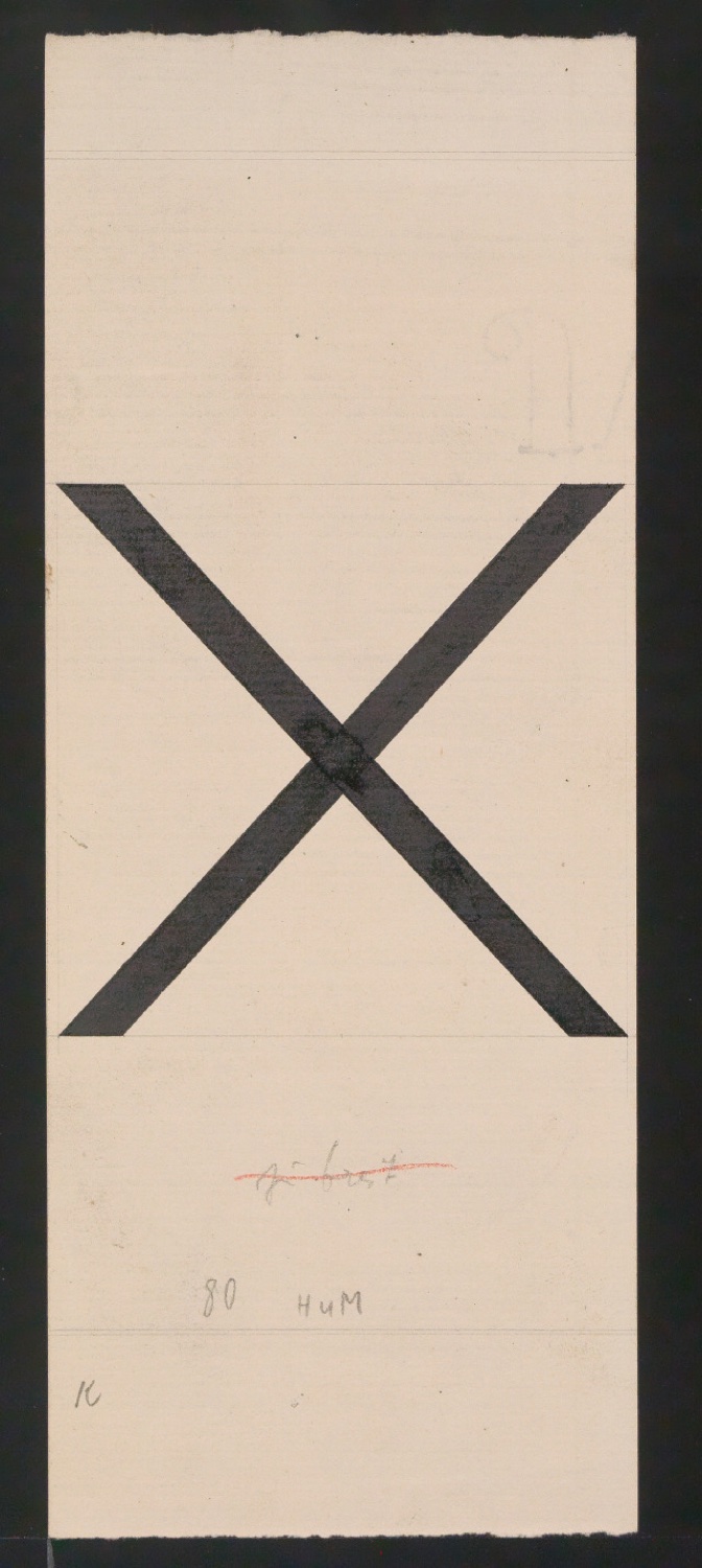 Entwurfszeichnungen Uhertype Magere Grotesk — Blatt 93