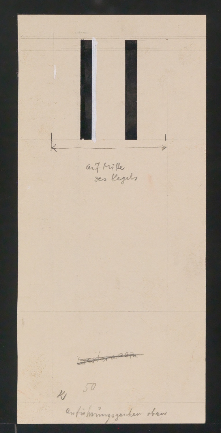 Entwurfszeichnungen Uhertype Magere Grotesk — Blatt 99