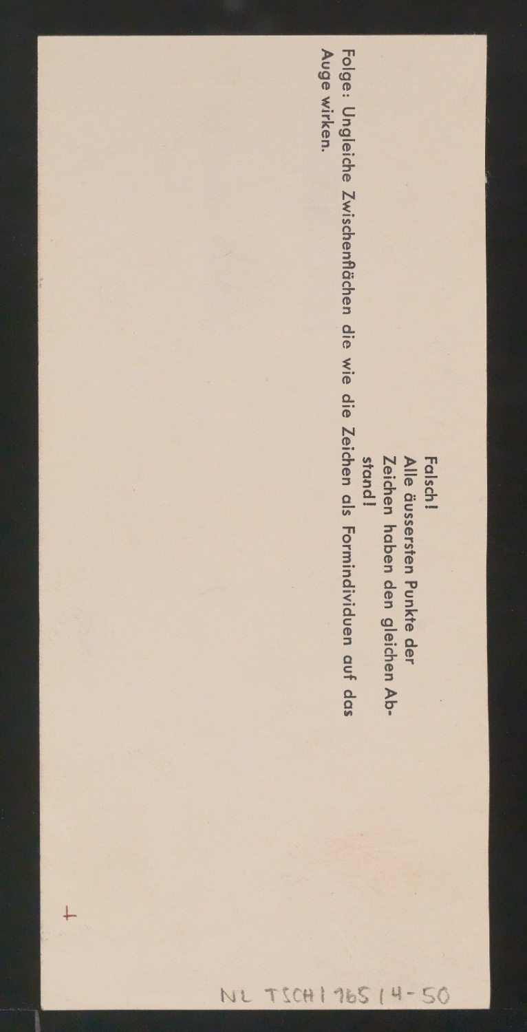Entwurfszeichnungen Uhertype Magere Grotesk — Blatt 100