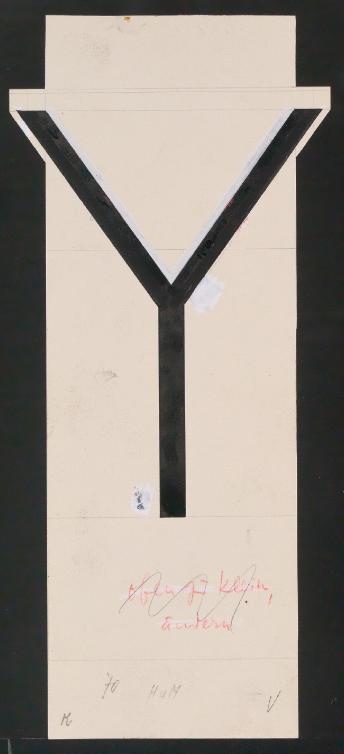 Entwurfszeichnungen Uhertype Magere Grotesk — Blatt 101