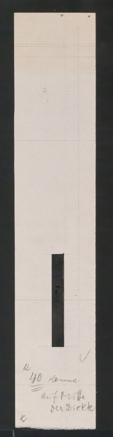 Entwurfszeichnungen Uhertype Magere Grotesk — Blatt 123