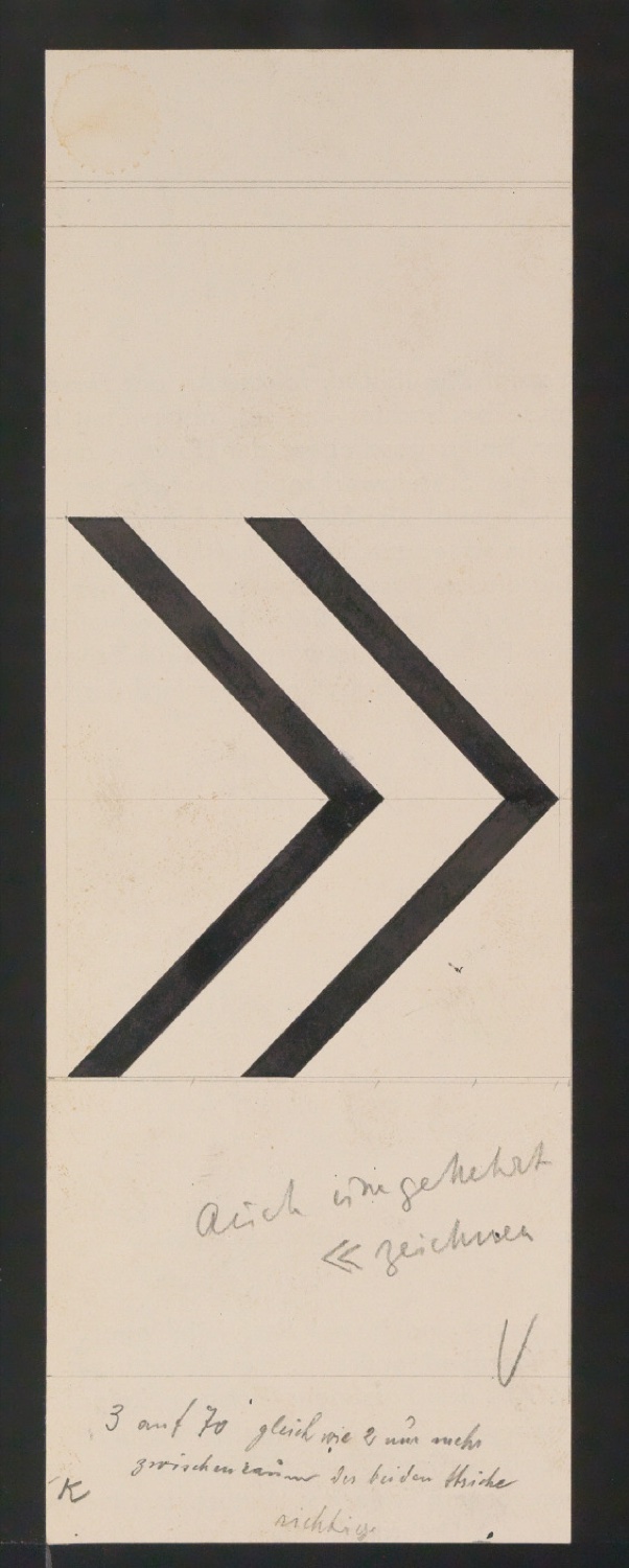 Entwurfszeichnungen Uhertype Magere Grotesk — Blatt 135