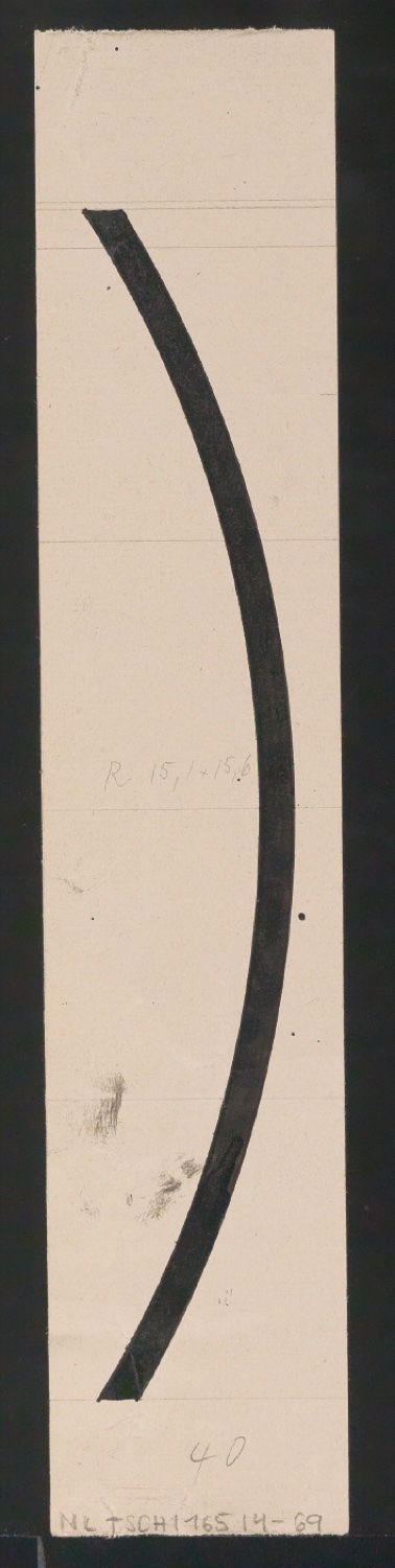 Entwurfszeichnungen Uhertype Magere Grotesk — Blatt 137