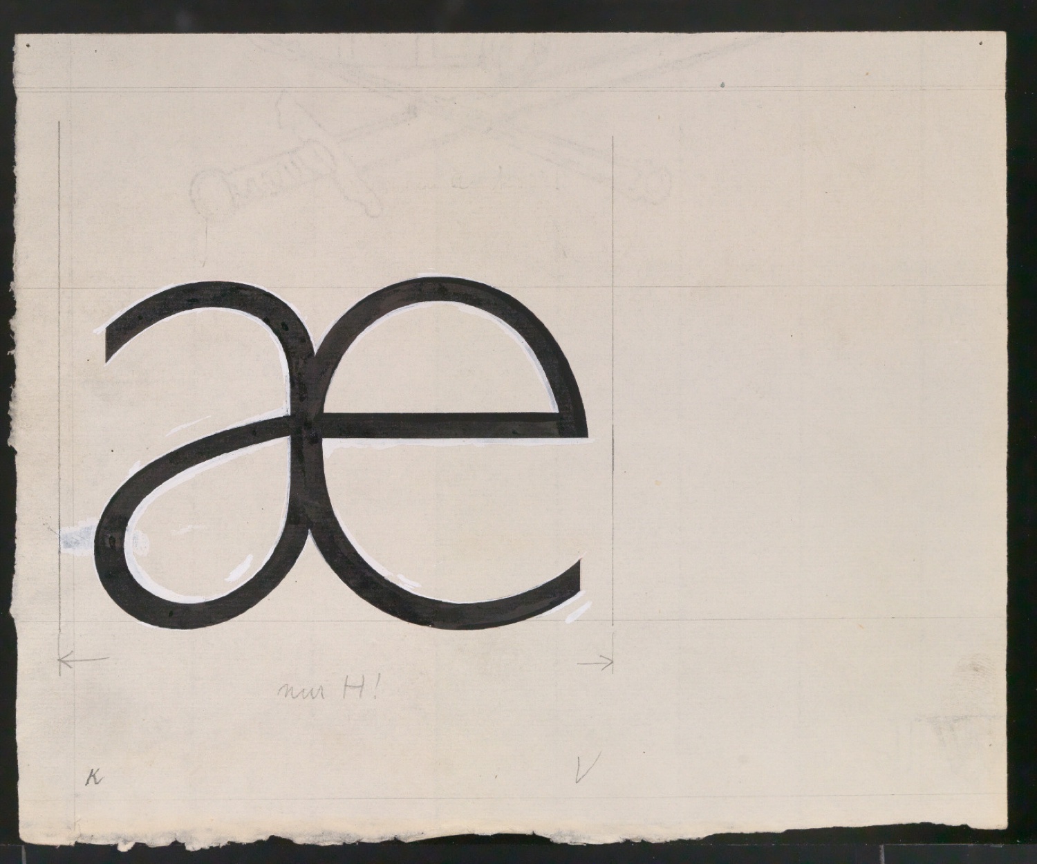 Entwurfszeichnungen Uhertype Magere Grotesk — Blatt 145