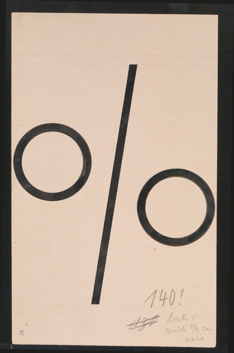 Entwurfszeichnungen Uhertype Magere Grotesk — Blatt 187