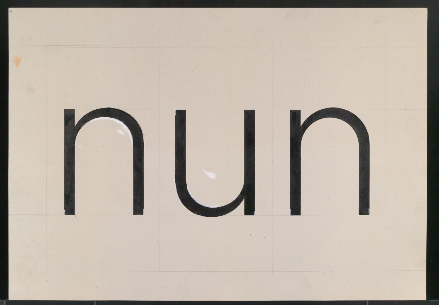Entwurfszeichnungen Uhertype Magere Grotesk — Blatt 197