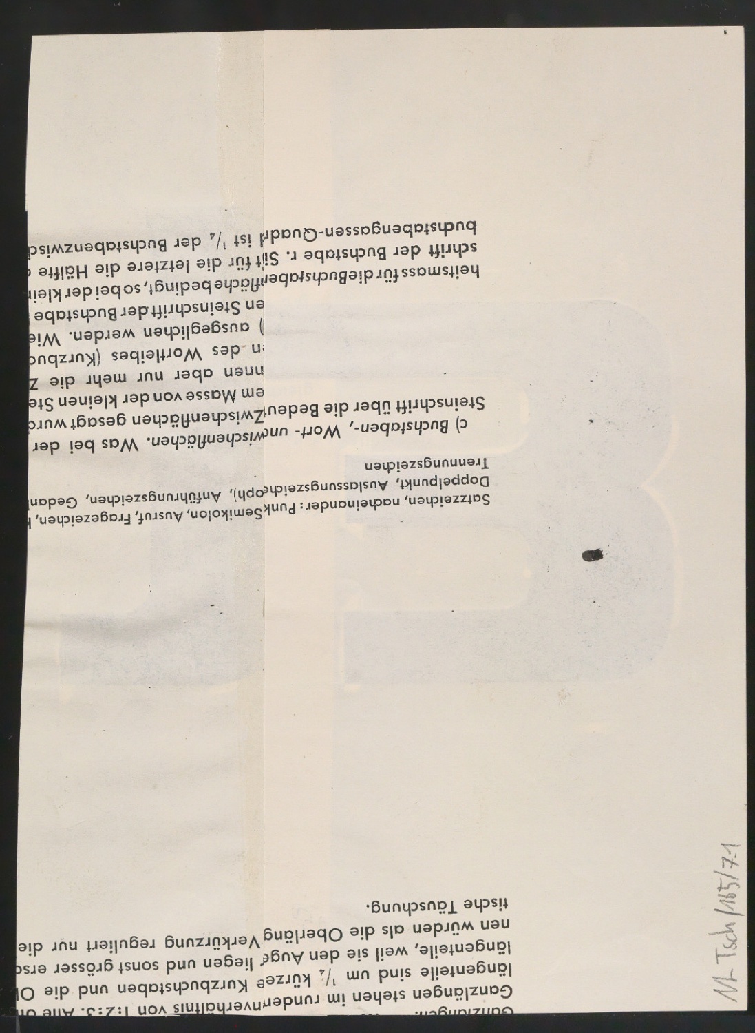Entwurfszeichnungen Uhertype Fette Ramses — Blatt 2