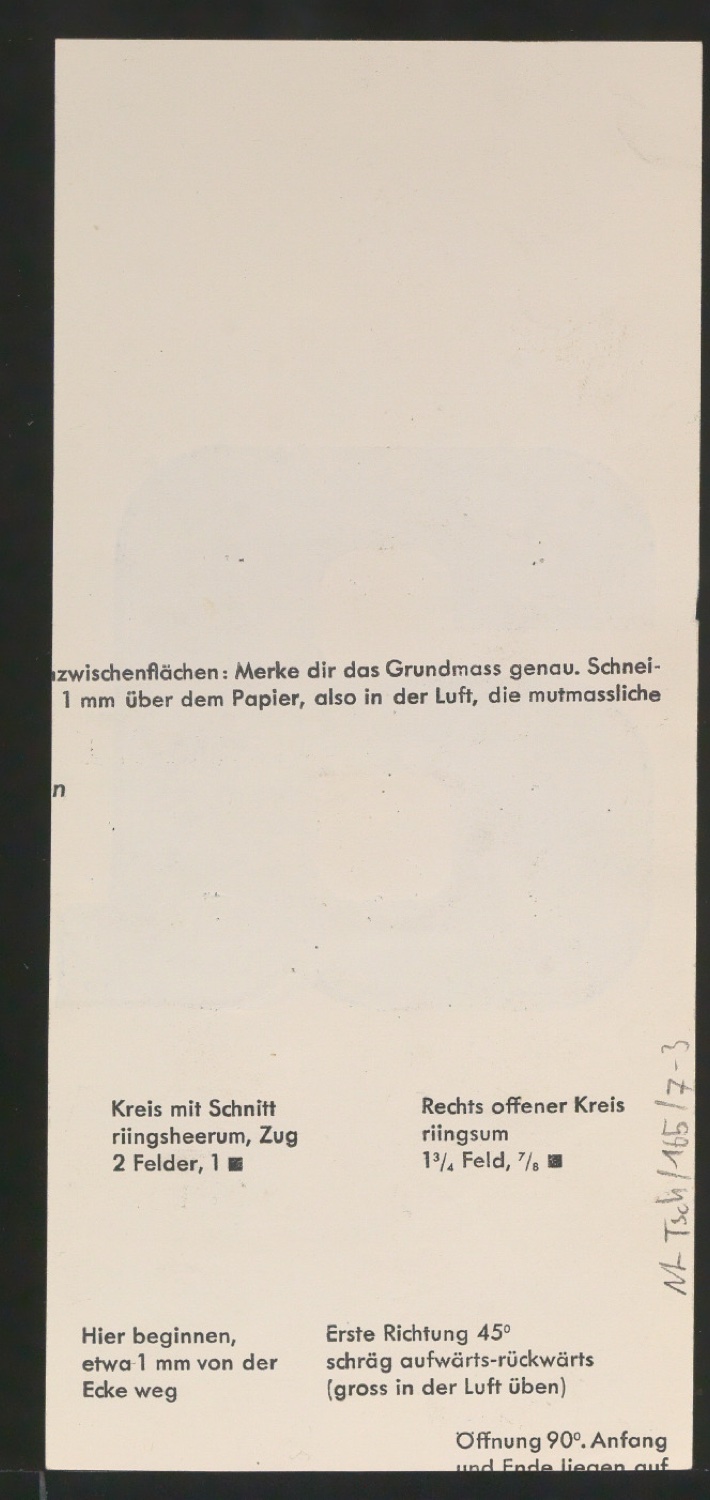 Entwurfszeichnungen Uhertype Fette Ramses — Blatt 6