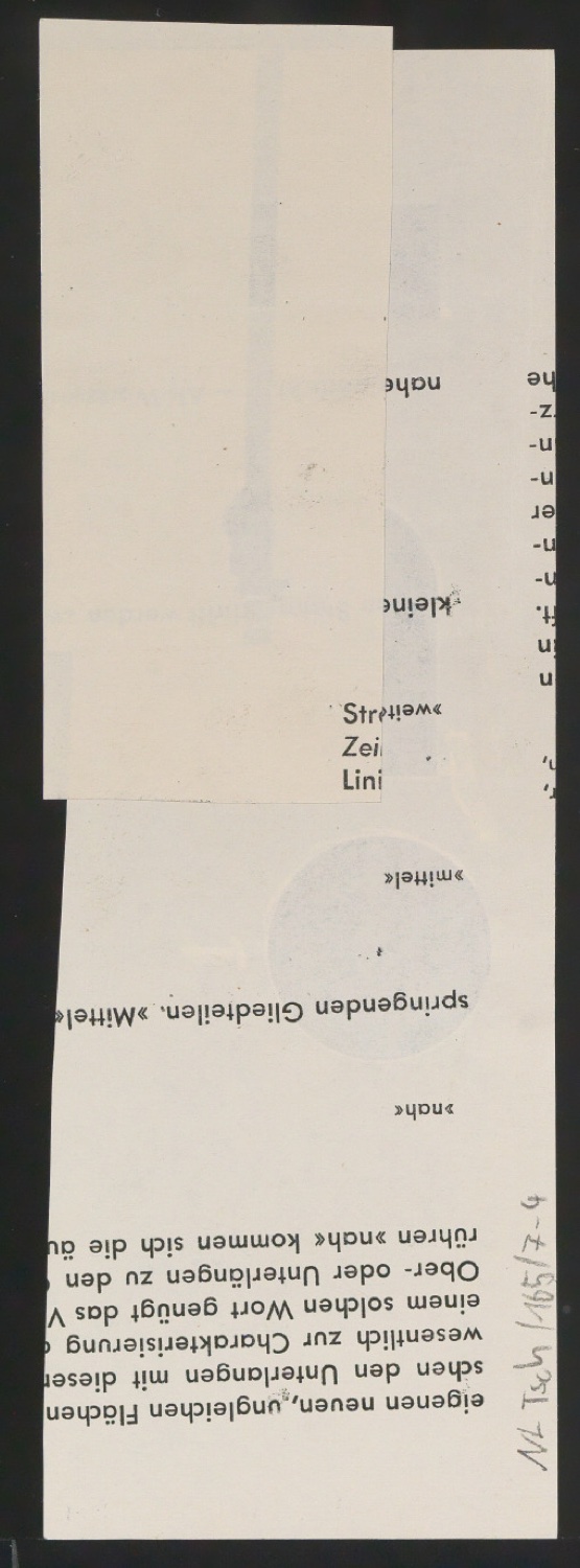 Entwurfszeichnungen Uhertype Fette Ramses — Blatt 8