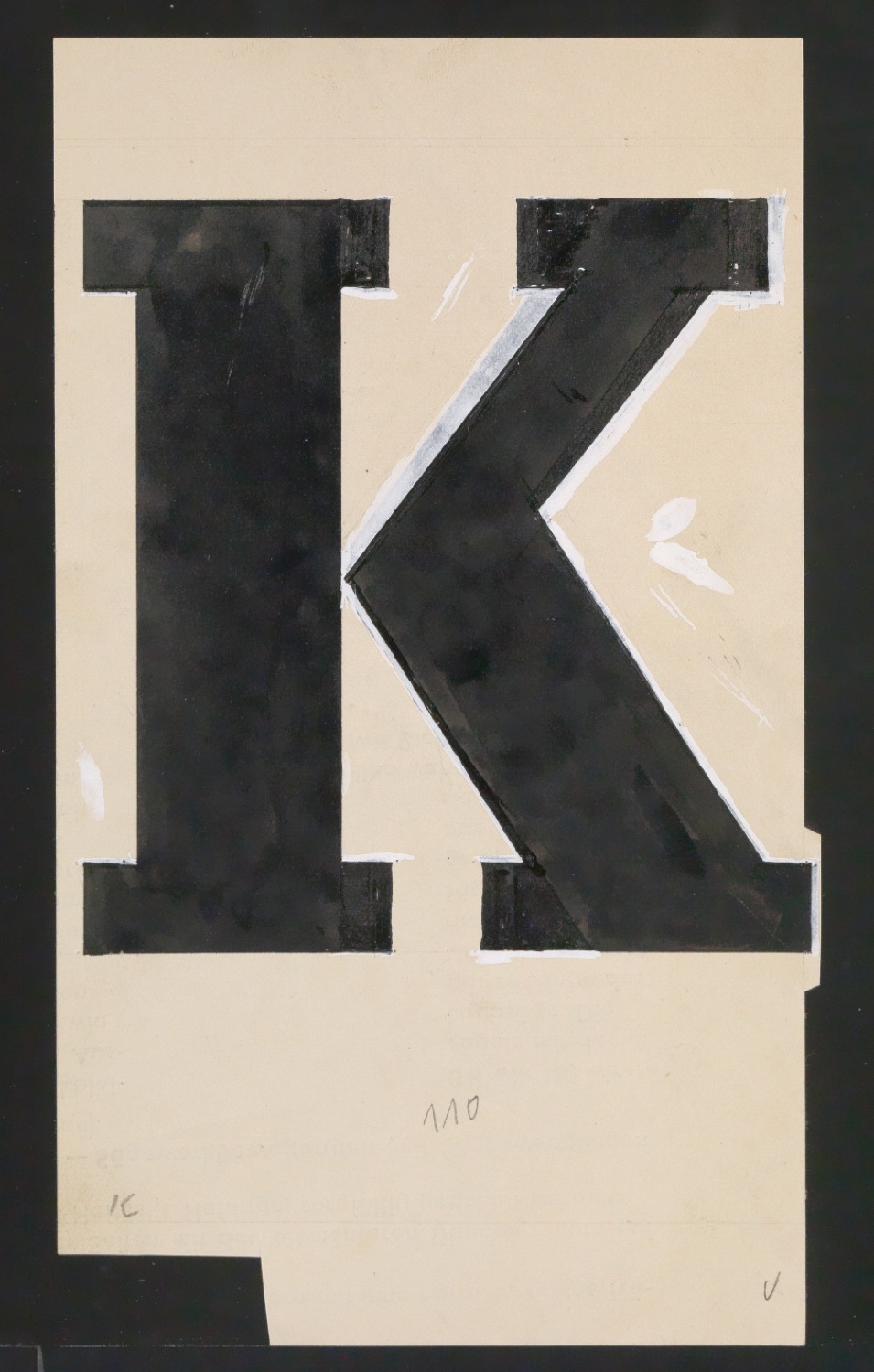 Entwurfszeichnungen Uhertype Fette Ramses — Blatt 33