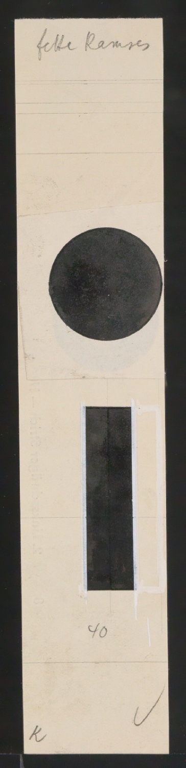 Entwurfszeichnungen Uhertype Fette Ramses — Blatt 37