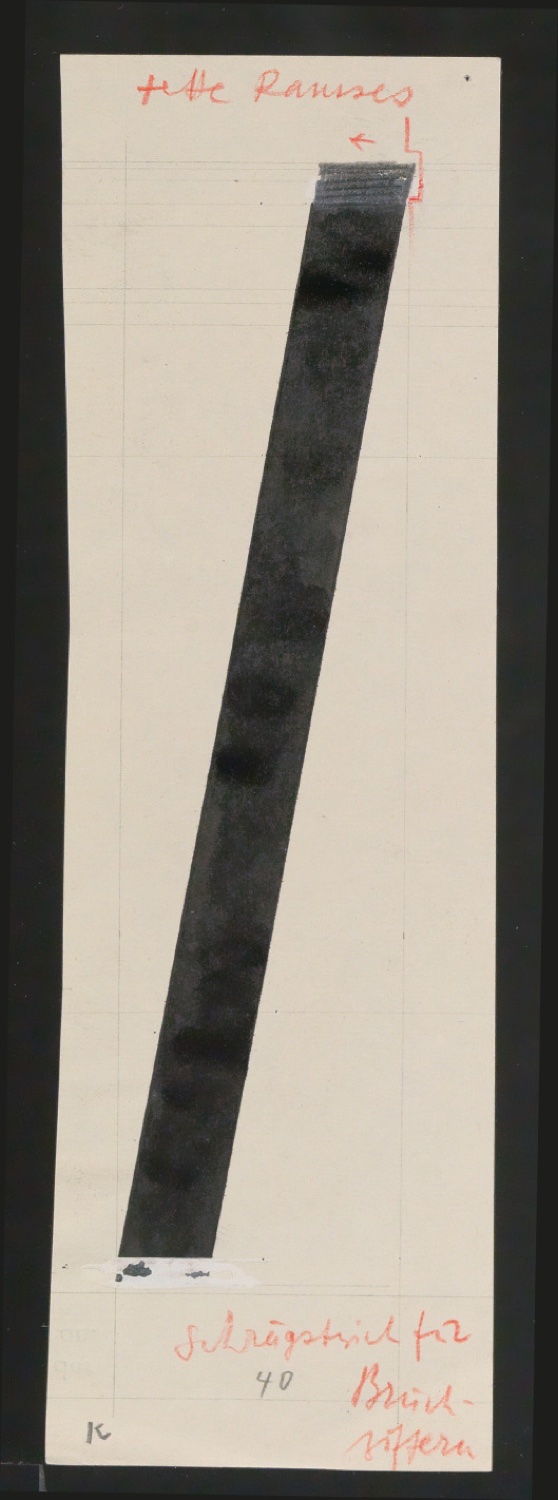 Entwurfszeichnungen Uhertype Fette Ramses — Blatt 39