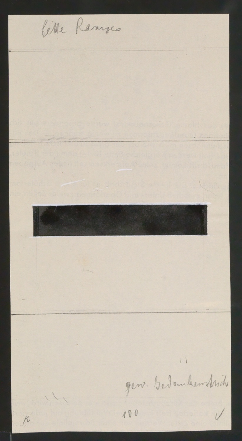 Entwurfszeichnungen Uhertype Fette Ramses — Blatt 49
