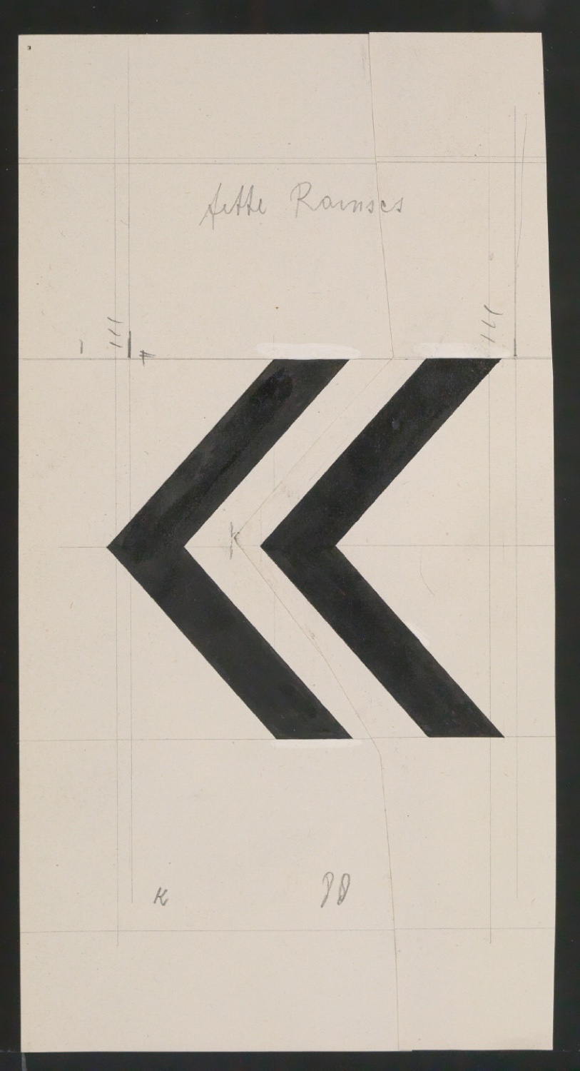Entwurfszeichnungen Uhertype Fette Ramses — Blatt 53