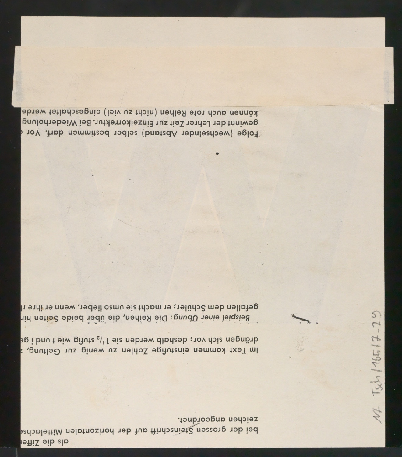 Entwurfszeichnungen Uhertype Fette Ramses — Blatt 58