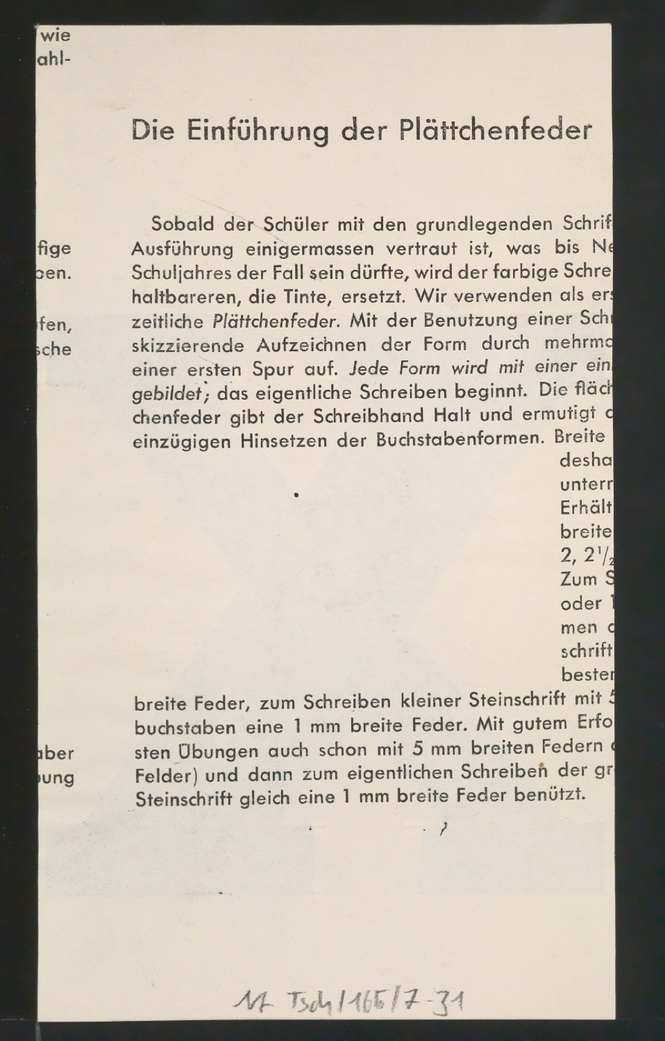 Entwurfszeichnungen Uhertype Fette Ramses — Blatt 62