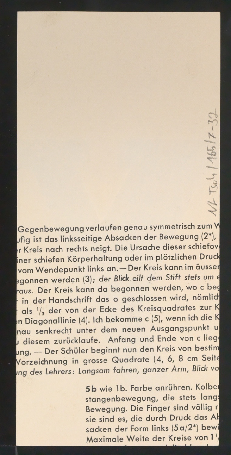 Entwurfszeichnungen Uhertype Fette Ramses — Blatt 64