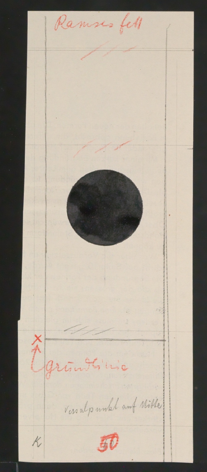 Entwurfszeichnungen Uhertype Fette Ramses — Blatt 67