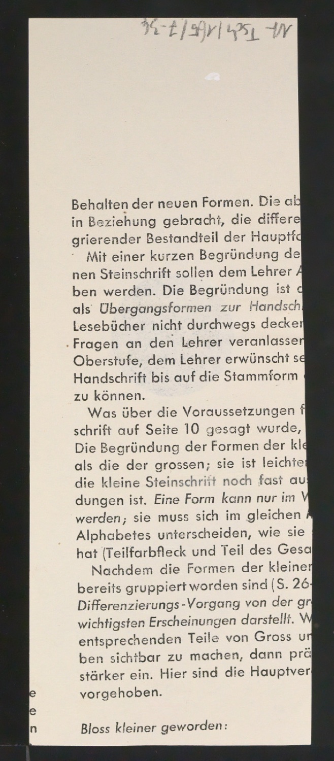 Entwurfszeichnungen Uhertype Fette Ramses — Blatt 68