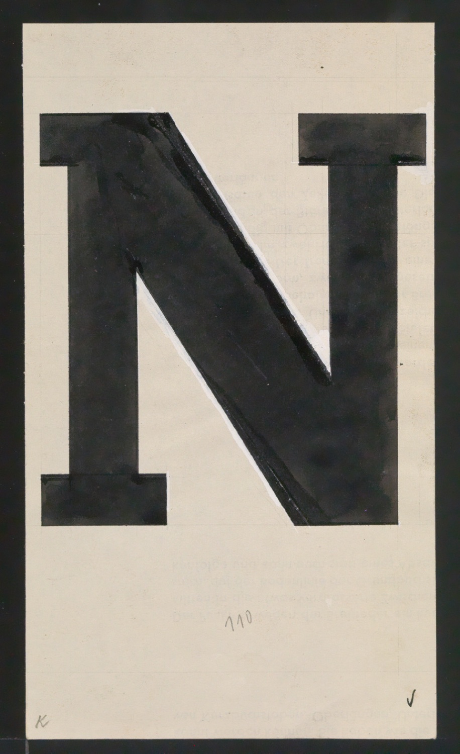 Entwurfszeichnungen Uhertype Fette Ramses — Blatt 73