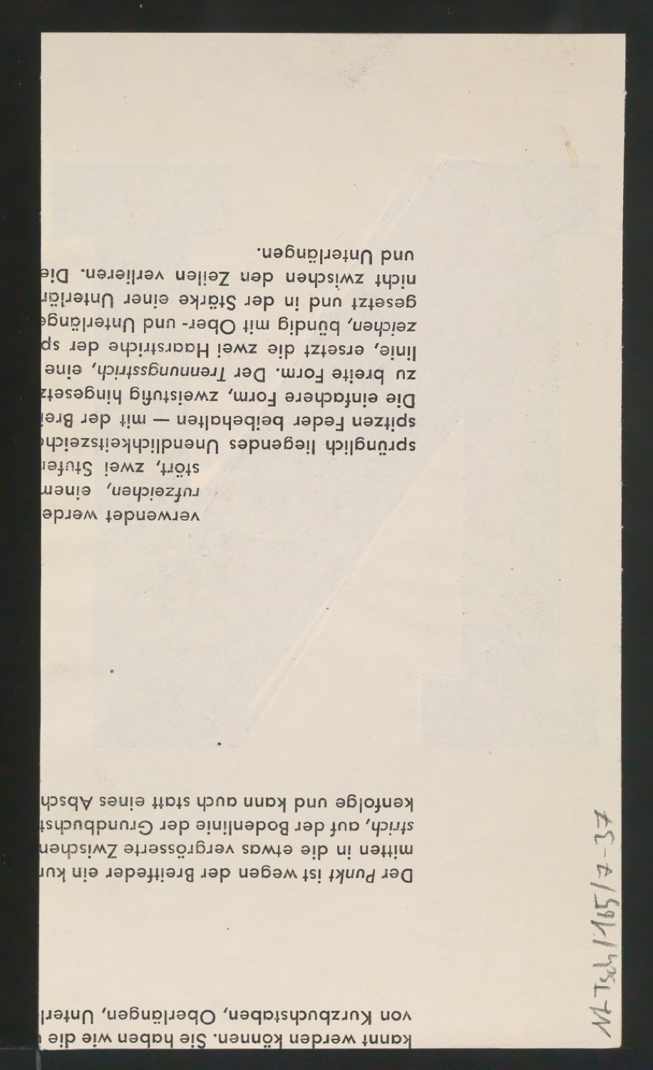 Entwurfszeichnungen Uhertype Fette Ramses — Blatt 74
