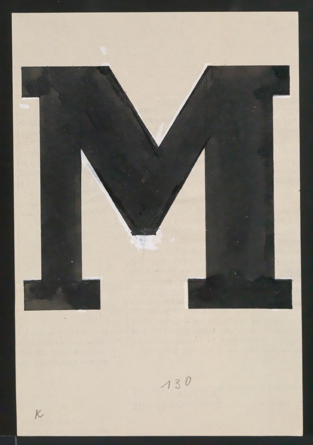 Entwurfszeichnungen Uhertype Fette Ramses — Blatt 75