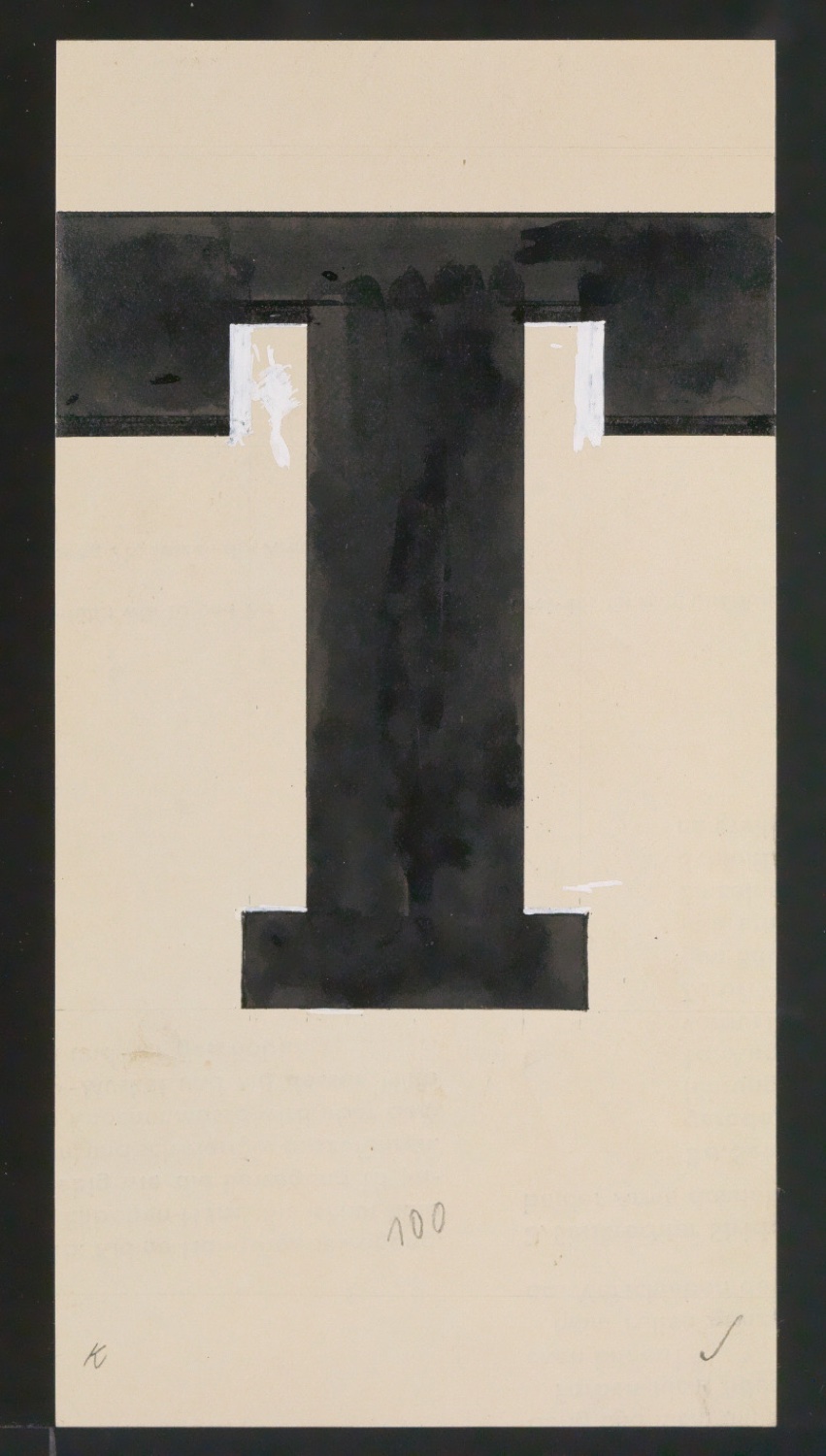 Entwurfszeichnungen Uhertype Fette Ramses — Blatt 77