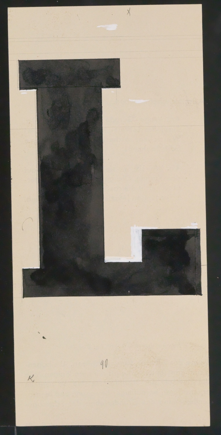 Entwurfszeichnungen Uhertype Fette Ramses — Blatt 79