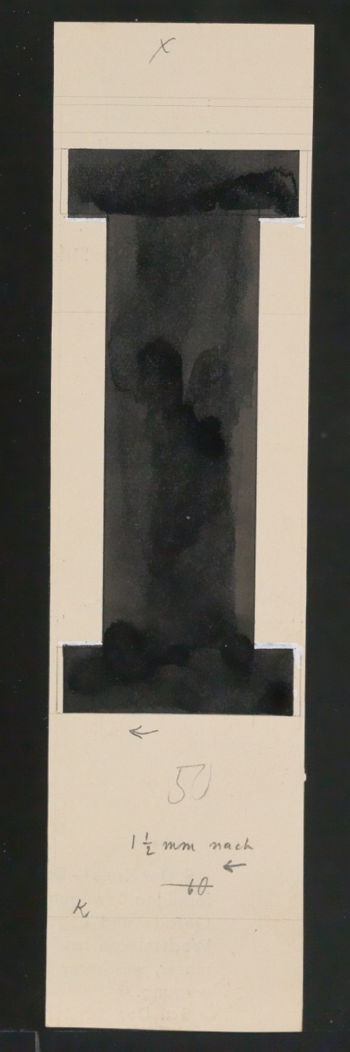 Entwurfszeichnungen Uhertype Fette Ramses — Blatt 81
