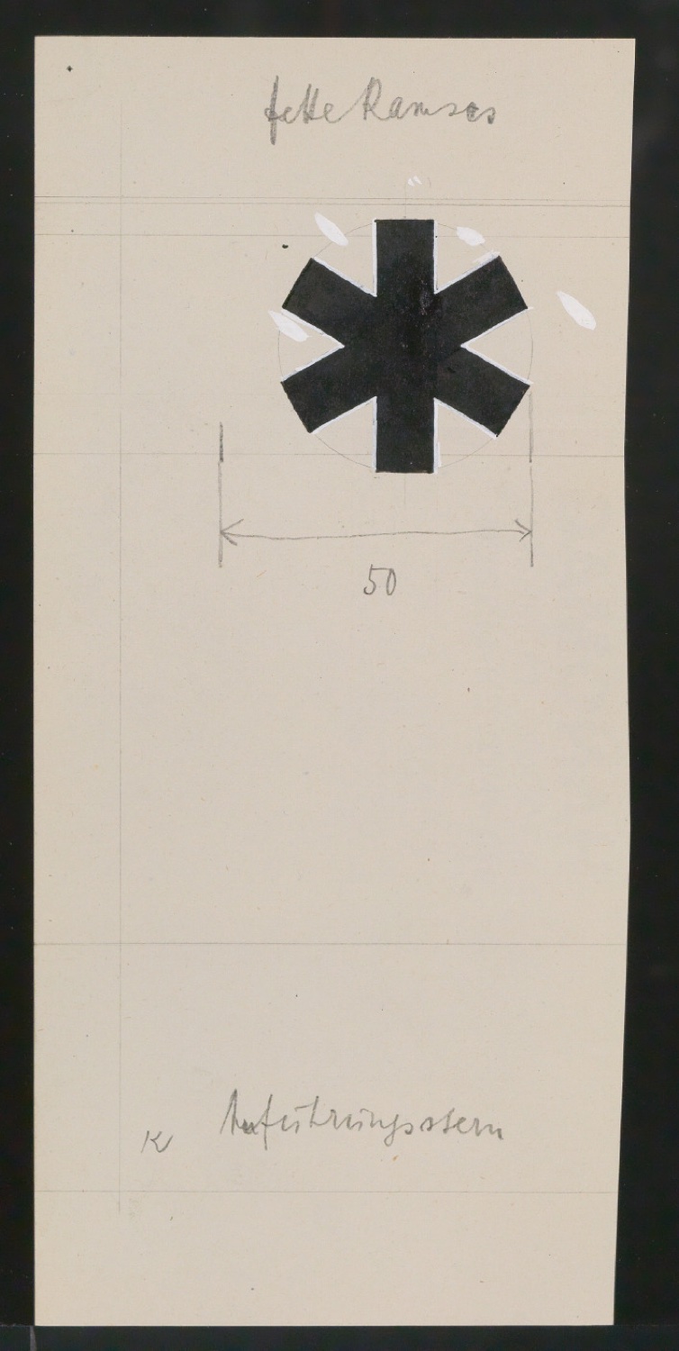 Entwurfszeichnungen Uhertype Fette Ramses — Blatt 89