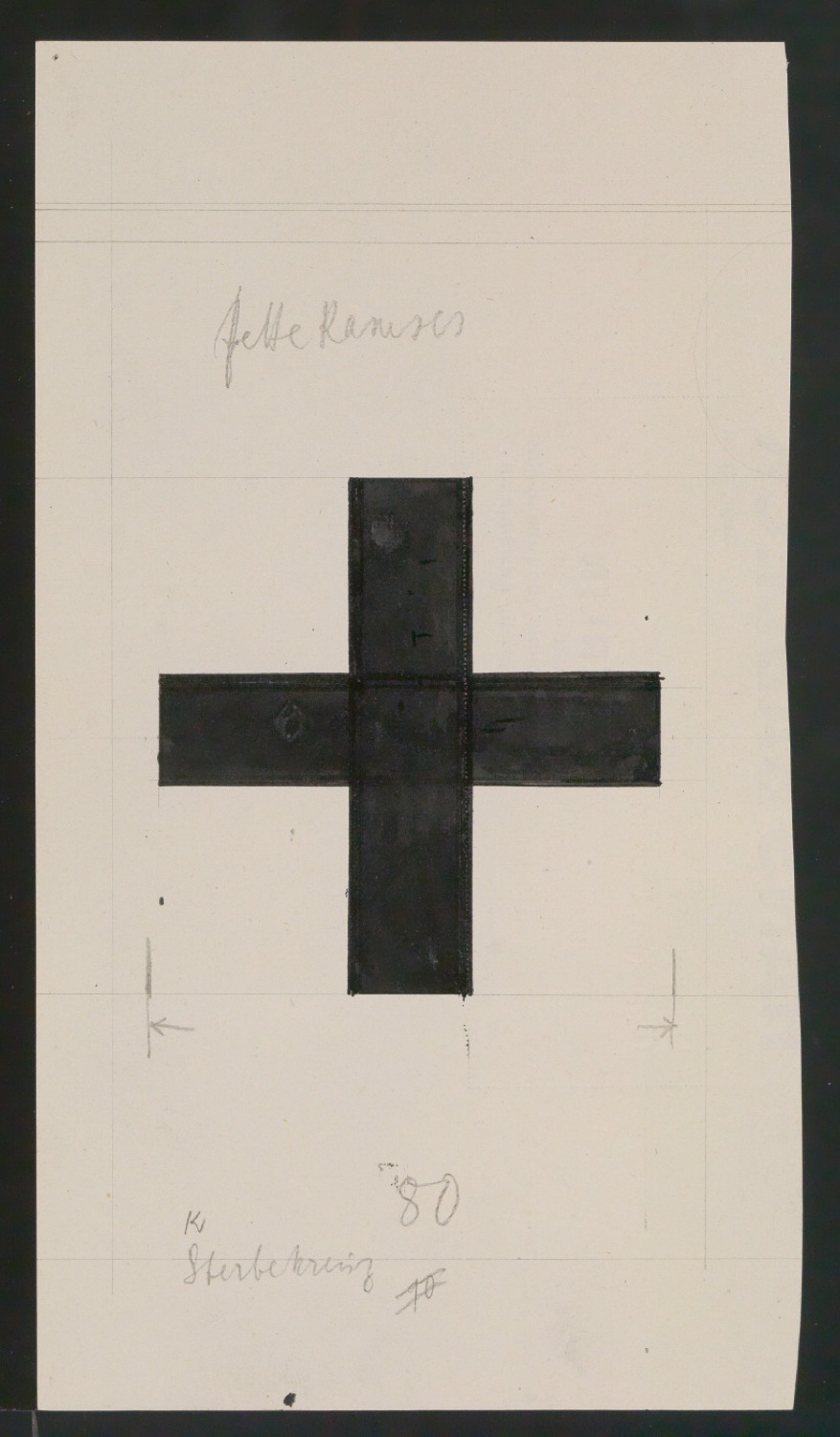 Entwurfszeichnungen Uhertype Fette Ramses — Blatt 91