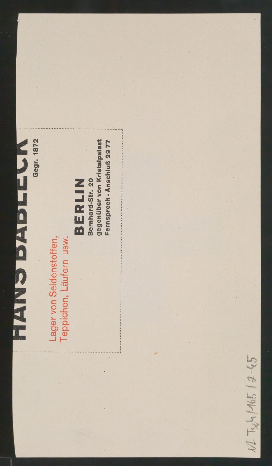 Entwurfszeichnungen Uhertype Fette Ramses — Blatt 92