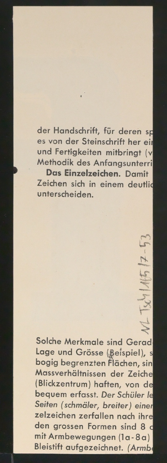 Entwurfszeichnungen Uhertype Fette Ramses — Blatt 108